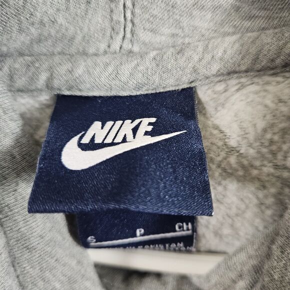 Nike Hoodie Womens S Small Gray Funnel Cowl Pullover Short Sleeve 8039 - Picture 5 of 7